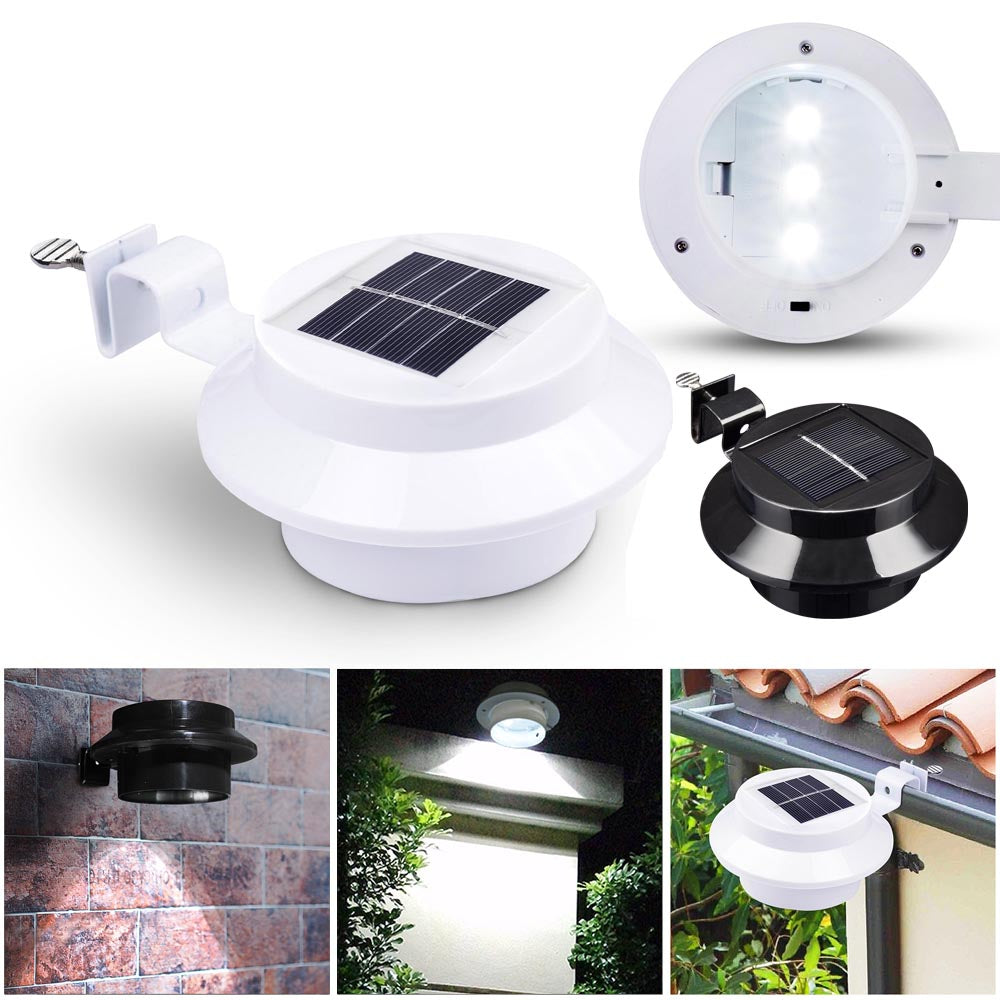 Yescom LED Solar Power Light w/ Bracket Outdoor Wall Security Image