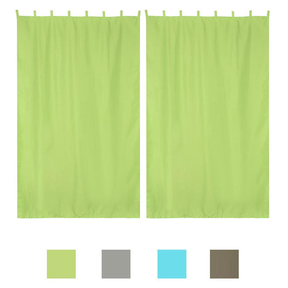 Yescom 2-Pcs Outdoor Tab Top Curtain Panel, 54Wx96L Image